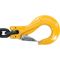 &eacute;lingues en chaîne, chaîne 80, Double branches, crochets Oblong et grappin, 5/8" x 5' Ontario Safety Products