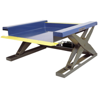 Tables &eacute;l&eacute;vatrices hydrauliques pr&egrave;s du sol, Acier, Capacit&eacute; de 2000 lb Ontario Safety Products