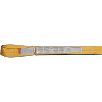 &eacute;lingues de levage en nylon, Pli Simple, Oeillet double, Type 3, 3" la x 3' lo, Limite de charge verticale 4700 lb Ontario Safety Products