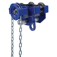 Geared Trolley, 1000 lbs. (0.5 tons) Capacity, 2-13/32" - 5" LU663 | Ontario Safety Product