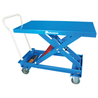 Table de travail mobile avec nivellement automatique &agrave; ciseaux MobiLeveler, 27-3/5" lo x 17-4/5" la, Acier, Capacit&eacute; 220 lb Ontario Safety Products