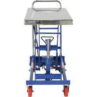 Table &eacute;l&eacute;vatrice &agrave; ciseaux hydraulique pneumatique, Acier, 32-1/2" lo x 19-3/4" la, Cap. 1000 lb Ontario Safety Products