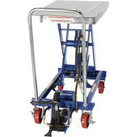 Table &eacute;l&eacute;vatrice &agrave; ciseaux hydraulique pneumatique, Acier, 32-1/2" lo x 19-3/4" la, Cap. 1000 lb Ontario Safety Products