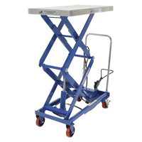Pneumatic Hydraulic Scissor Lift Table, Steel, 35-1/2" L x 20" W, 800 lbs. Cap. LV478 | Ontario Safety Product