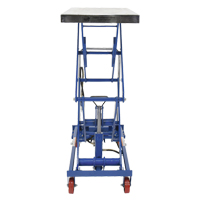 Table &eacute;l&eacute;vatrice &agrave; ciseaux hydraulique pneumatique, Acier, 35-1/2" lo x 20" la, Cap. 800 lb Ontario Safety Products