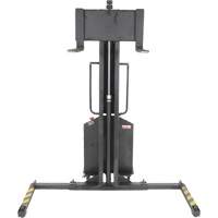 Narrow Mast Powered Lift Stacker, Electric Operated, 1000 lbs. Capacity, 63" Max Lift LV589 | Ontario Safety Product