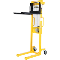 Manual Stacker, Hand Winch Operated, 770 lbs. Capacity, 60" Max Lift LV618 | Ontario Safety Product