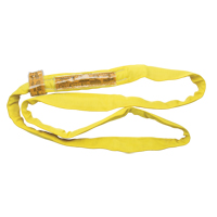 Polyester Round Sling, Yellow, 2-1/2" W x 3' L, 9000 lbs. Vertical Load LW150 | Ontario Safety Product