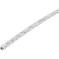 Wire Rope, 1000' (304.8 m) x 1/8", 1700 lbs. (0.85 tons), Galvanized LW338 | Ontario Safety Product
