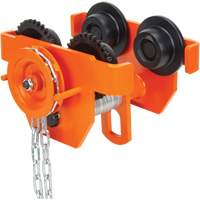 Adjustable Trolley with Safety Plates, 4000 lbs. (2 tons) Capacity, 3-1/8" - 7-1/16" LW559 | Ontario Safety Product