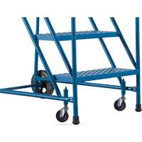 CSA-Certified Rolling Step Ladder, 5 Steps, 22" Step Width, 46" Platform Height, Steel Ontario Safety Products