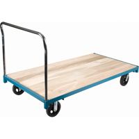Chariot &agrave; plateforme robuste, 72" lo x 36" la x Capacit&eacute; 2000 lb, Roues en Caoutchouc Ontario Safety Products