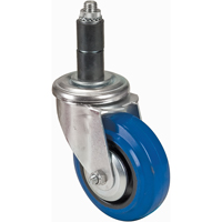 Rubber Stem Caster, Swivel, 4" (101.6 mm) Dia. MC305 | Ontario Safety Product