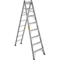 2700 Series Industrial Duty Multi-Way Ladders, 8', Aluminum, 250 lbs. Cap., ANSI 1, CSA 1 MF404 | Ontario Safety Product