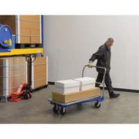 Platform Cart, 48" L x 24" W, 1500 lbs. Capacity, Mold-on Rubber Casters Ontario Safety Products