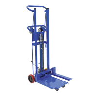 Empileur &agrave; plateforme, M&eacute;canisme Pompe au pied, Capacit&eacute; de 750 lb, Levage max de 52" Ontario Safety Products