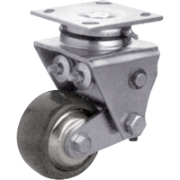 Heavy-Duty Caster, Swivel, 4" (101.6 mm), Solid Elastomer, 900 lbs. (408 kg.) MG508 | Ontario Safety Product