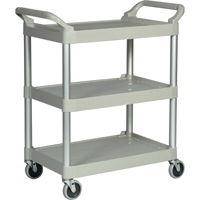 Light-Duty Utility Cart, 3 Tiers, 19" x 38" x 34", 200 lbs. Capacity MH223 | Ontario Safety Product