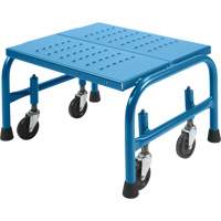 Rolling Step Stand 20 X 16 X 12, 1 Steps, 18" Step Width, 12" Platform Height, Steel Ontario Safety Products