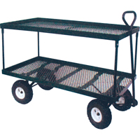 Chariot double plateforme m&eacute;tal, 24" la x 48" la x Capacit&eacute; 600 lb Ontario Safety Products