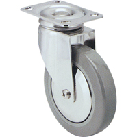 Caster, Swivel, 3" (76 mm), Rubber, 125 lbs. (57 kg.) MI958 | Ontario Safety Product
