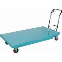 Table &eacute;l&eacute;vatrice robuste &agrave; ciseaux hydraulique, 63" lo x 31-7/8" la, Acier, Capacit&eacute; 1100 lb Ontario Safety Products