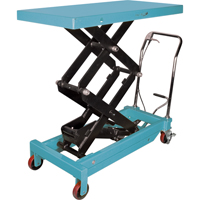 Table &eacute;l&eacute;vatrice robuste &agrave; ciseaux hydraulique, 48" lo x 24" la, Acier, Capacit&eacute; 1545 lb Ontario Safety Products