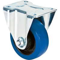 Blue Caster, Rigid, 4" (101.6 mm), Rubber, 350 lbs. (158.8 kg.) ML334 | Ontario Safety Product