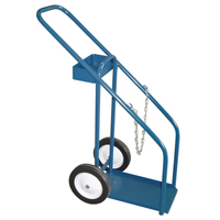 Gas Cylinder Carts, Semi-Pneumatic Wheels, 12" W x 16" L Base, 1000 lbs. ML416 | Ontario Safety Product