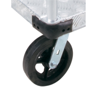 Aluminum Platform Truck, 24" W x 36" L, 2000 lbs. Cap., Mold-on Rubber Wheels ML928 | Ontario Safety Product