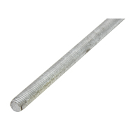 Threaded Rod, 1/4"-20, 36" L, Galvanized, Grade 2 Grade Ontario Safety Products