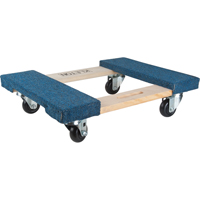 Carpeted Ends Hardwood Dolly, Wood Frame, 18" W x 24" L, 900 lbs. Capacity Ontario Safety Products