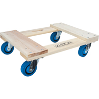 Hardwood Dolly, Rubber Wheels, 1400 lbs. Capacity, 18" W x 24" D x 7" H MN213 | Ontario Safety Product