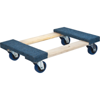 Carpeted Ends Hardwood Dolly, Wood Frame, 18" W x 30" L, 1400 lbs. Capacity MN217 | Ontario Safety Product