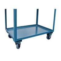 Chariots de service &agrave; bordure profonde, 2 Tiers, 24" la x 47" h x 36" p, Capacit&eacute; 1200 lb Ontario Safety Products