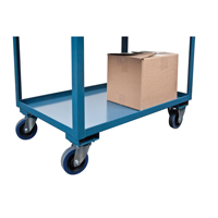 Chariots de service &agrave; bordure profonde, 2 Tiers, 24" la x 47" h x 36" p, Capacit&eacute; 1200 lb Ontario Safety Products