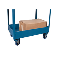Chariots de service &agrave; bordure profonde, 2 Tiers, 24" la x 47" h x 36" p, Capacit&eacute; 1200 lb Ontario Safety Products