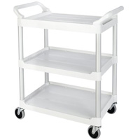 Service Utility Cart, 3 Tiers, 33" x 37" x 18", 200 lbs. Capacity MN608 | Ontario Safety Product