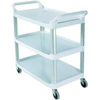 Open-Sided Shelf Cart, 3 Tiers, 40" x 37" x 20", 300 lbs. Capacity MN611 | Ontario Safety Product