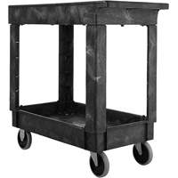 Flat Handle Utility Cart, 2 Tiers, 34" x 31-1/4" x 16", 500 lbs. Capacity MN641 | Ontario Safety Product