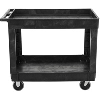 Flat Handle Utility Cart, 2 Tiers, 40" x 32-1/4" x 24", 500 lbs. Capacity MN642 | Ontario Safety Product