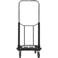 Fold-Up Platform Truck, Stainless Steel, 300 lbs., 28" L x 16" W, 33-1/2" High MN643 | Ontario Safety Product