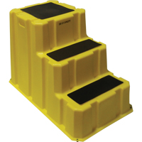 Nestable Industrial Step Stools, 3 Steps, 42" x 25-3/4" x 29" High Ontario Safety Products