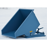 Self-Dumping Hopper, Steel, 1/2 cu.yd., Blue MN951 | Ontario Safety Product