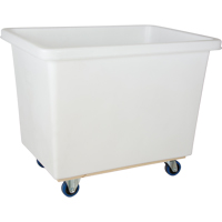 Tapered Wall Box Truck, White Polyethylene, 43" L x 30" W x 34" H, 16 cu. ft. Volume, 600 lbs. Capacity Ontario Safety Products