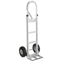 Knocked Down Hand Truck, P-Handle Handle, Aluminum, 52" Height, 500 lbs. Capacity MO074 | Ontario Safety Product