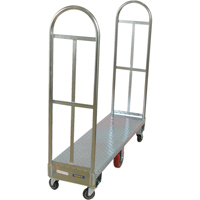 U-Boat Platform Truck, 60" L x 16" W, 1750 lbs. Capacity, Polyurethane Casters MO092 | Ontario Safety Product