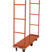 U-Boat Platform Truck, 48" L x 16" W, 1750 lbs. Capacity, Mold-on Rubber Casters MO127 | Ontario Safety Product