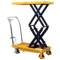 Table &eacute;l&eacute;vatrice &agrave; ciseaux hydraulique, 19,5" lo x 35,5" la/35-1/2" lo x 19-1/2" la, Acier, Capacit&eacute; 770 lb Ontario Safety Products