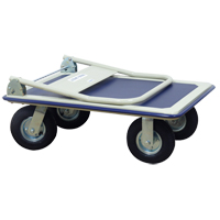 Folding Handle Platform Truck, Steel, 660 lbs., 35" L x 23" W, 43.5" High MO212 | Ontario Safety Product